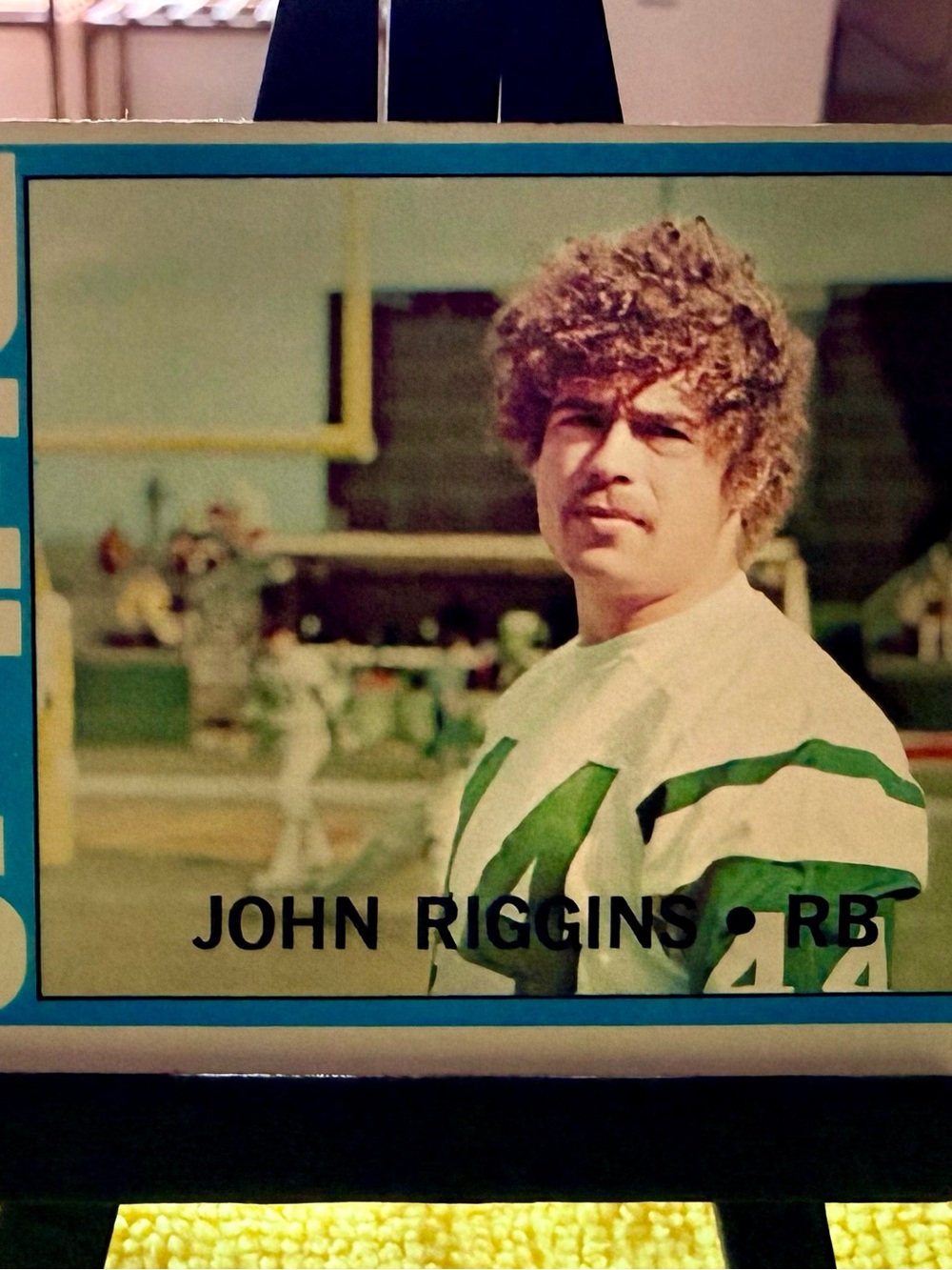 Two [2] John Riggins, #13, Rookie Card, 1972, Topps Football Card, New York Jets